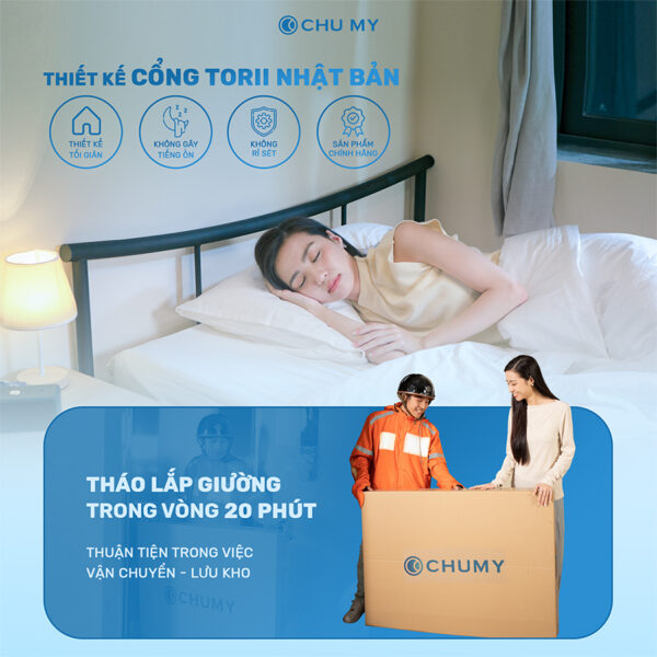 Giường sắt lắp ráp Tokyo Giường sắt lắp ráp Tokyo