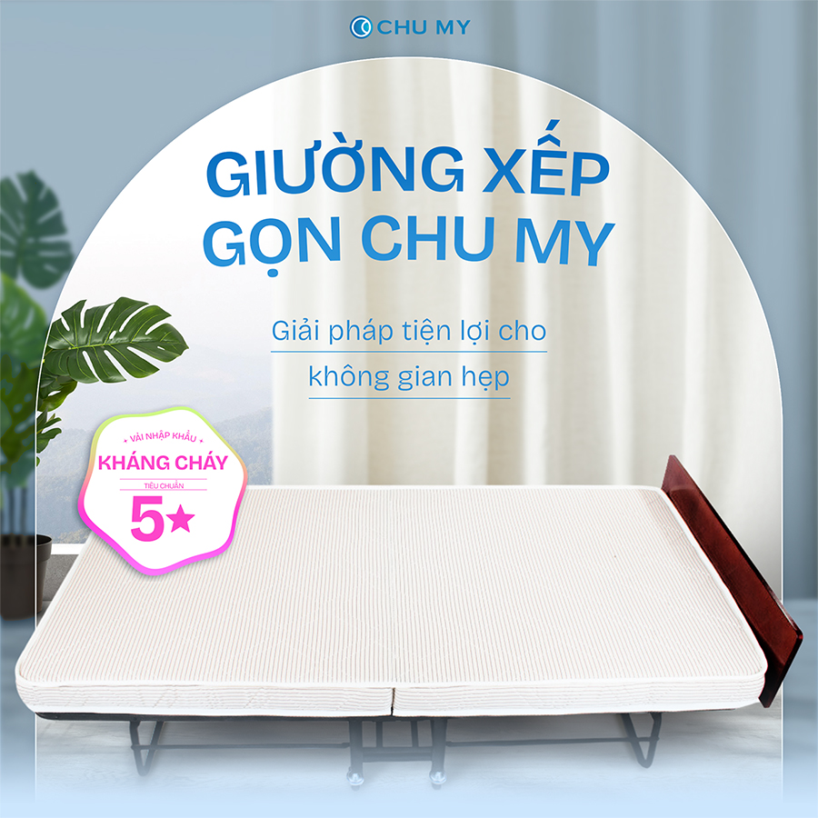 Giường Extra Bed Gấp Gọn Khách Sạn CHU MY – Thép Dày, Bền Bỉ