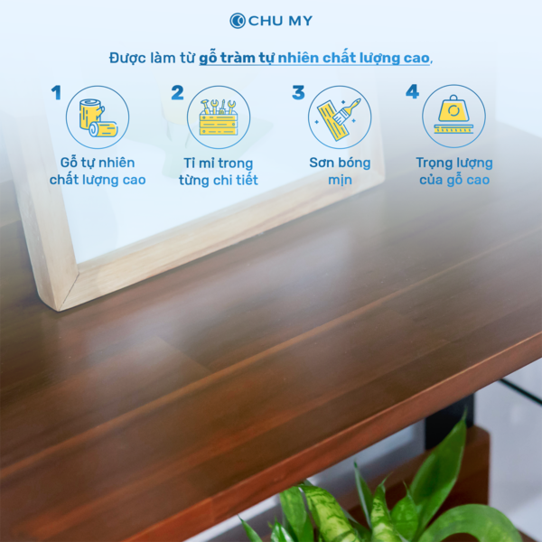 Kệ trang trí 5 tầng gỗ tràm CHU MY Kệ trang trí 5 tầng gỗ tràm CHU MY